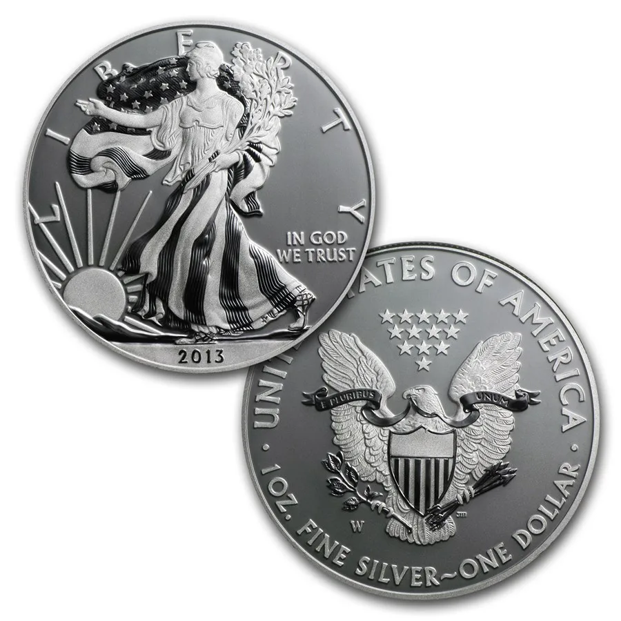 2013-W 2-Coin American Silver Eagle West Point Set (w/Box & COA) - Image 3