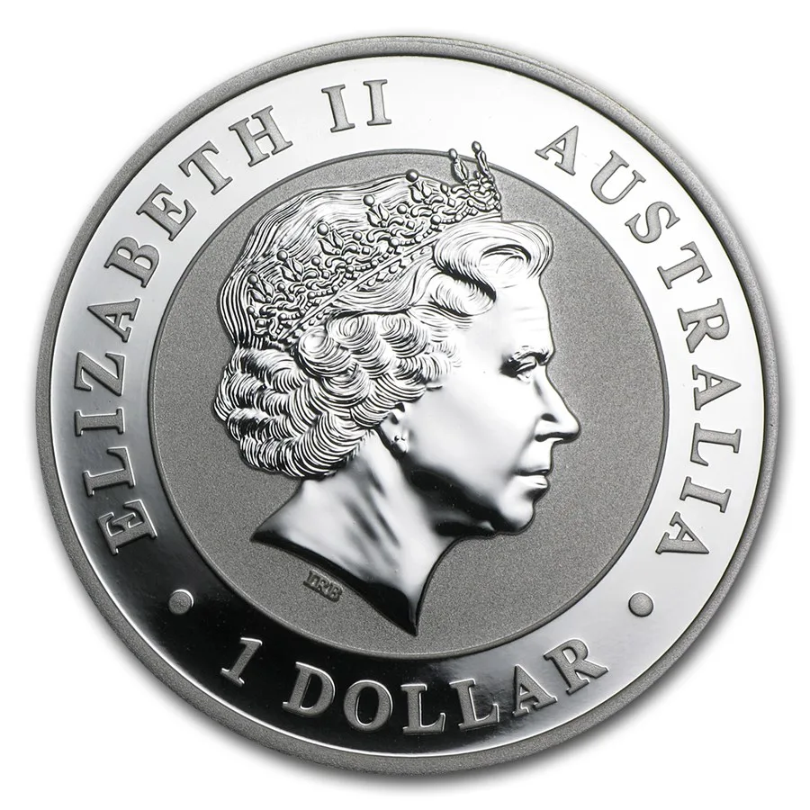 2014 Australia 1 oz Silver Kookaburra BU - Image 2