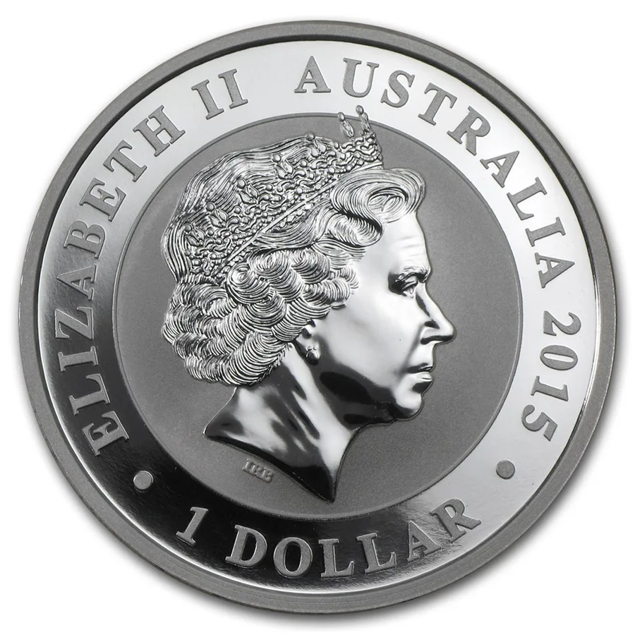 2015 Australia 1 oz Silver Kookaburra BU - Image 2