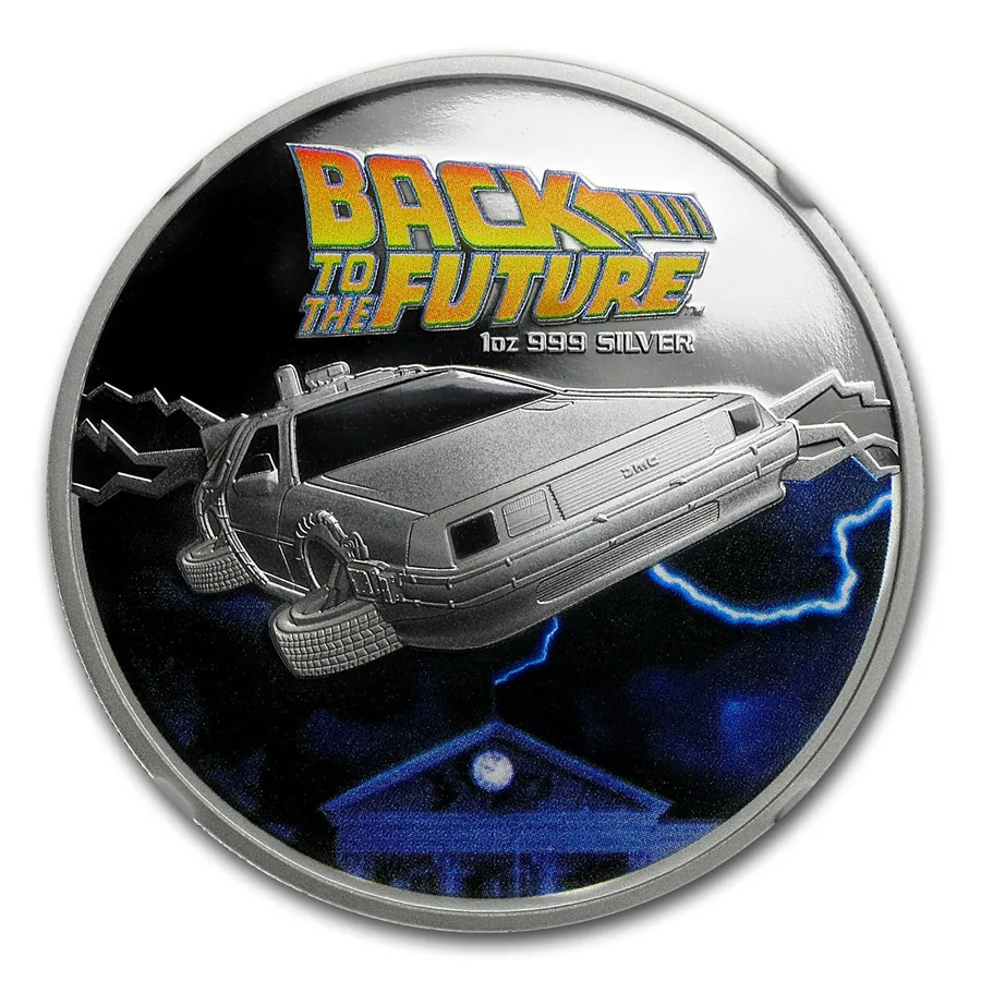 2015 Tuvalu 1 oz Silver Back to the Future PF-70 NGC - Image 2