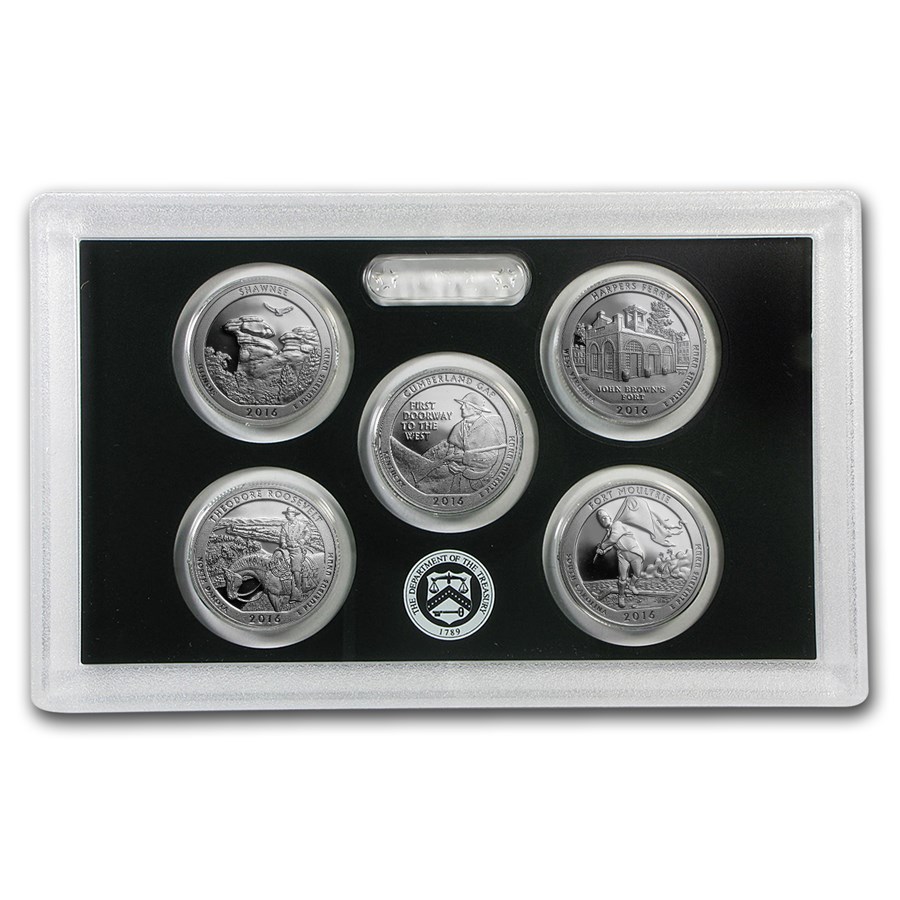 2016-S America the Beautiful Quarters Silver Proof Set - Image 2