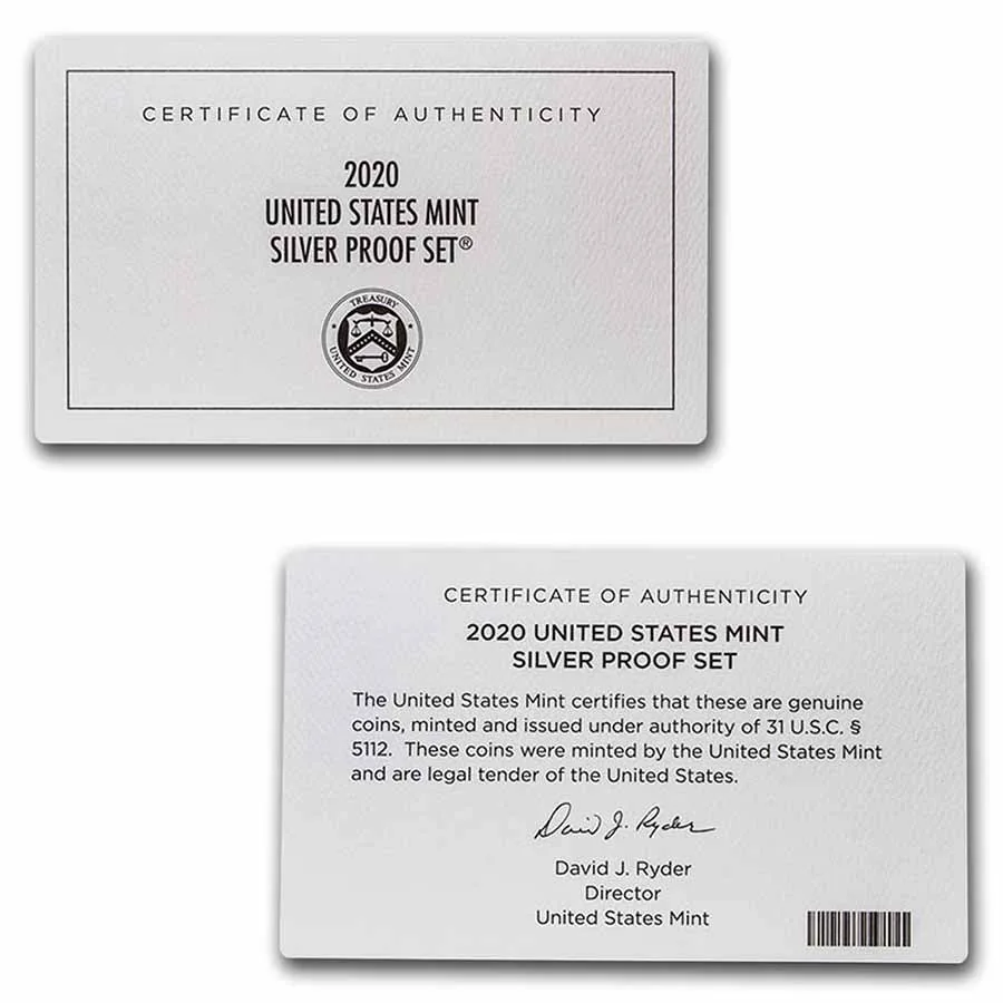 2020 Silver Proof Set (w/o Reverse Proof Nickel) - Image 4