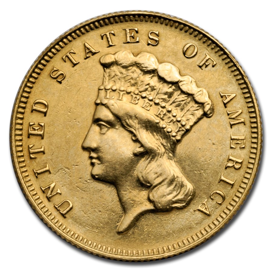 $3 Gold Indian Princess (1854-1889)