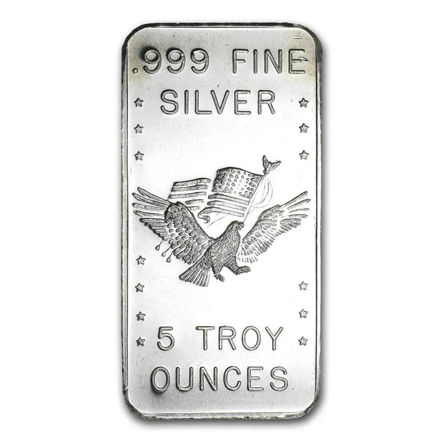 5 oz Silver Bar - U.S. Assay Office - Image 2