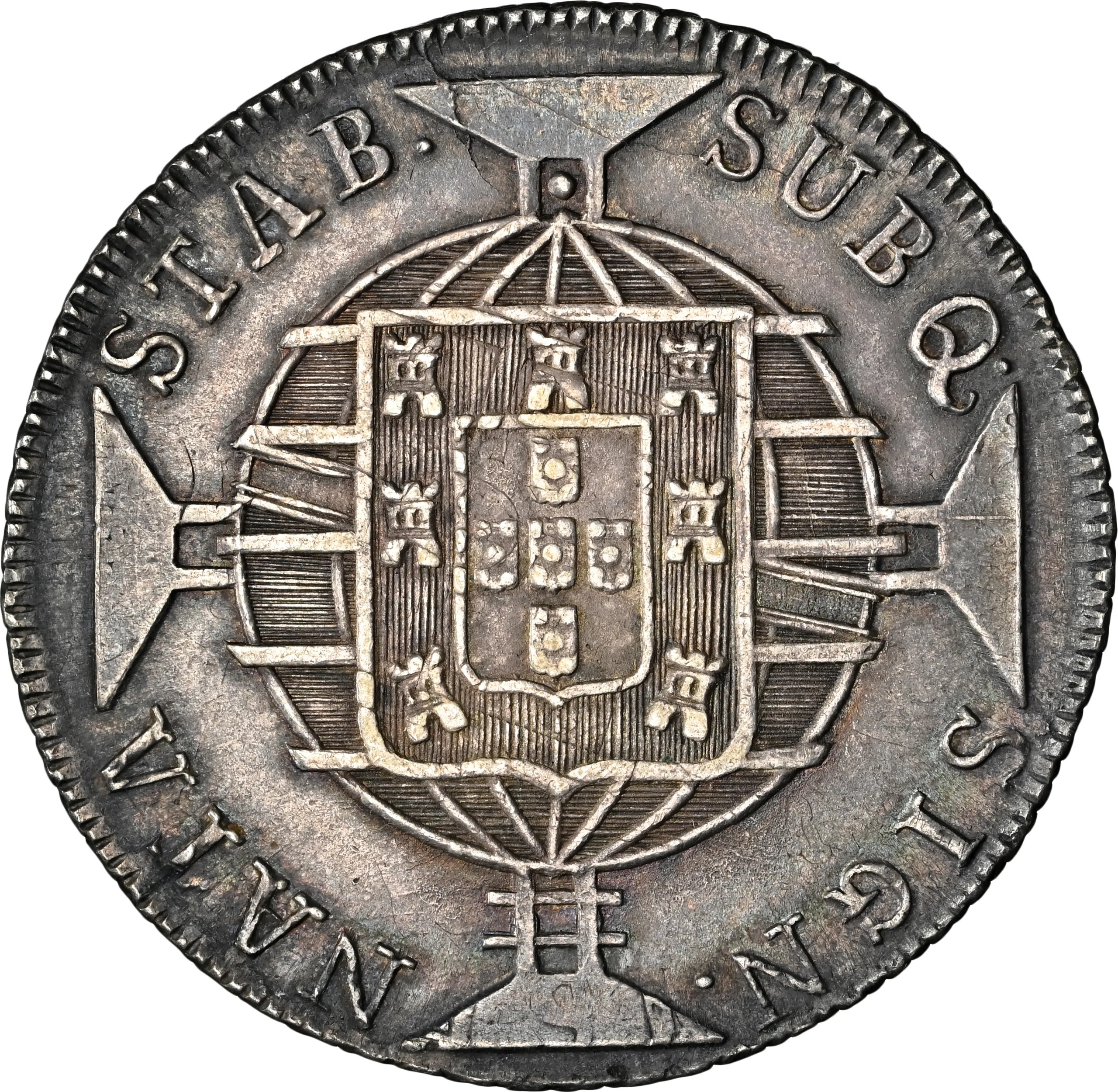 1819-R Brazil 960 Reis Struck Over 1818 Mexico 8 Reales NGC AU 58 - Image 4
