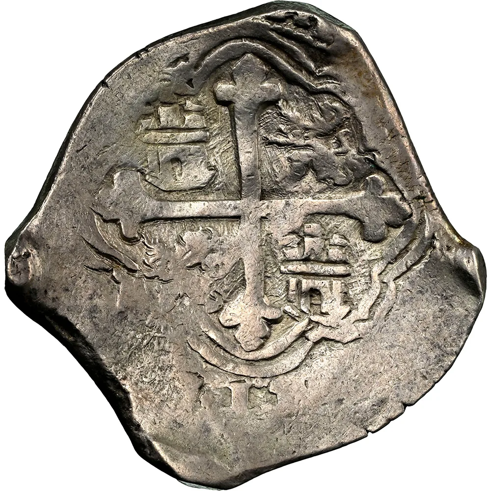 1618-21 MOD Mexico 8 Reales Cob Philip III NGC VF Detail - Image 4