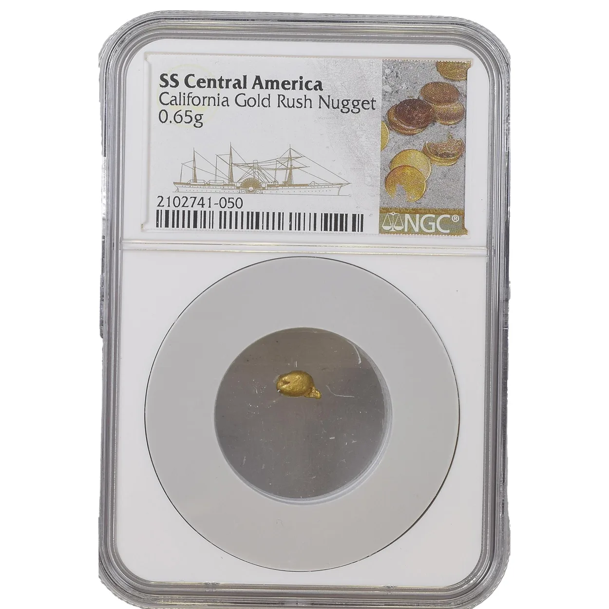 SS Central America 0.56g California Gold Rush Nugget