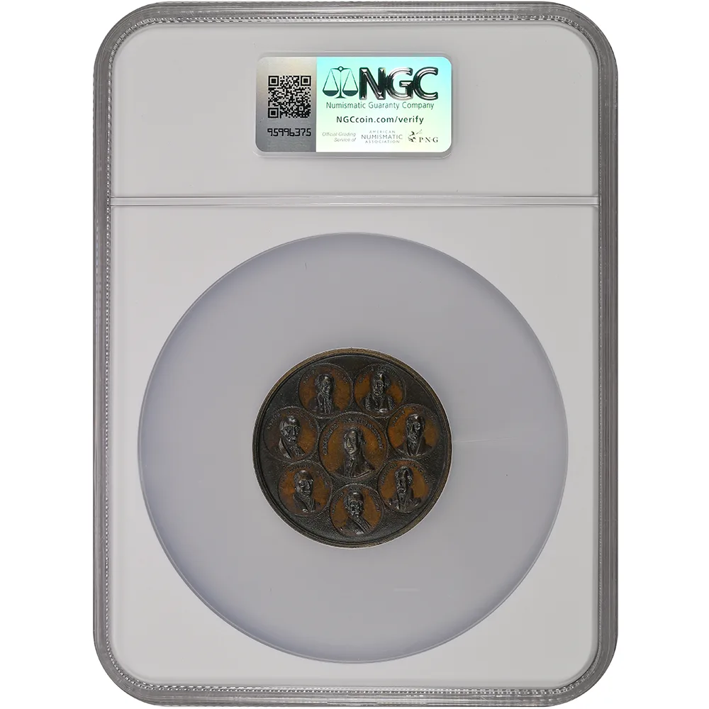 1856 Buck–Cannon James Buchanan DeWitt-JB 1856-3 Bronzed Copper NGC MS-64 BN