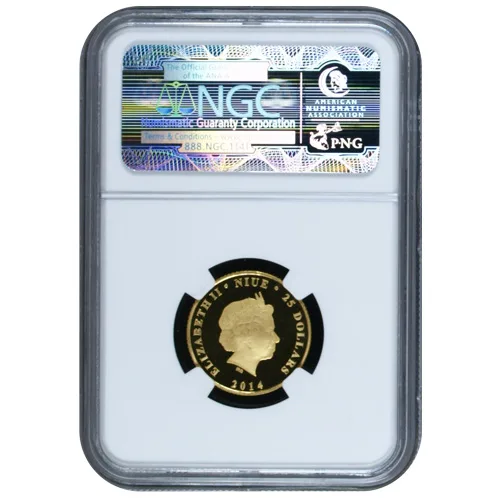 2015 Niue $25 1/4 oz Gold Batman 75th Ann. NGC PF70 Ultra Cameo - Image 3