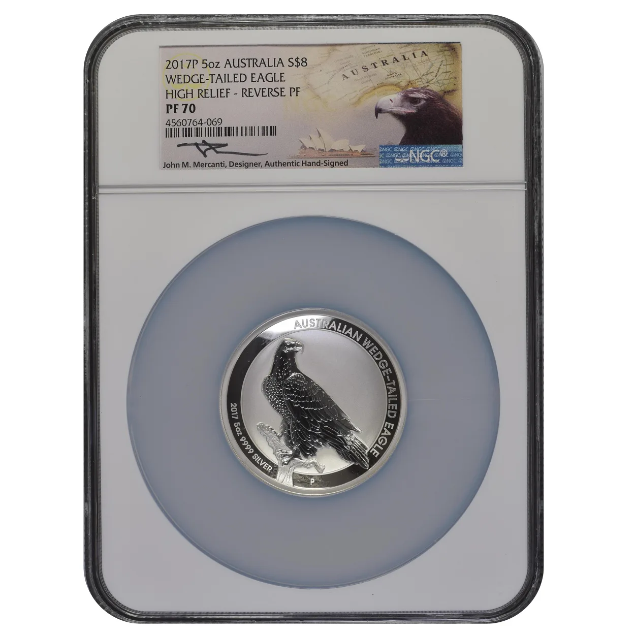2017 5 oz Australia Wedge Tailed Eagle NGC PF70 Reverse PF