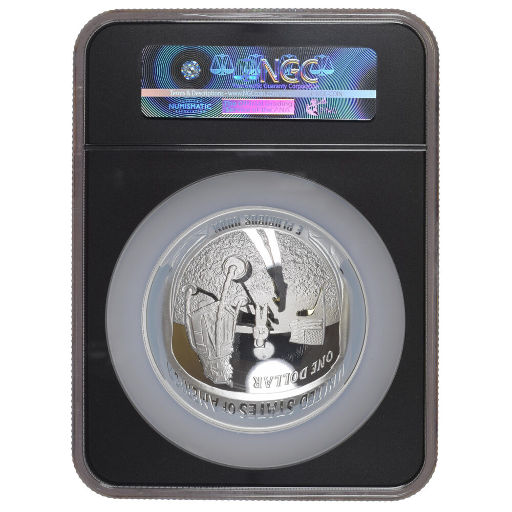 2019-P 5 oz. Apollo 11 50th Ann. $1 NGC PF70 Ultra Cameo - Image 2