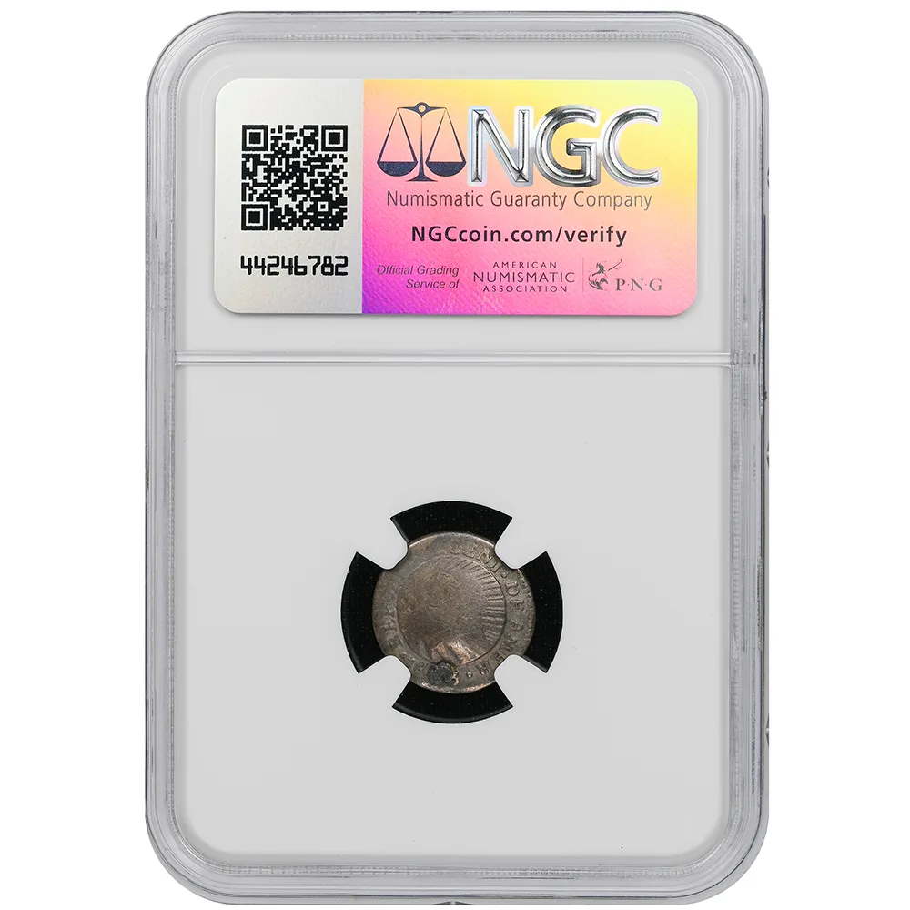 1849 Costa Rica Silver 1/2 Real Counter Stamp NGC F/VF Details Countermark