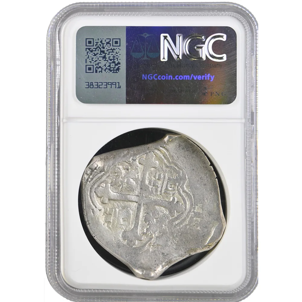 1618-21 MOD Mexico 8 Reales Cob Philip III NGC VF Detail - CV