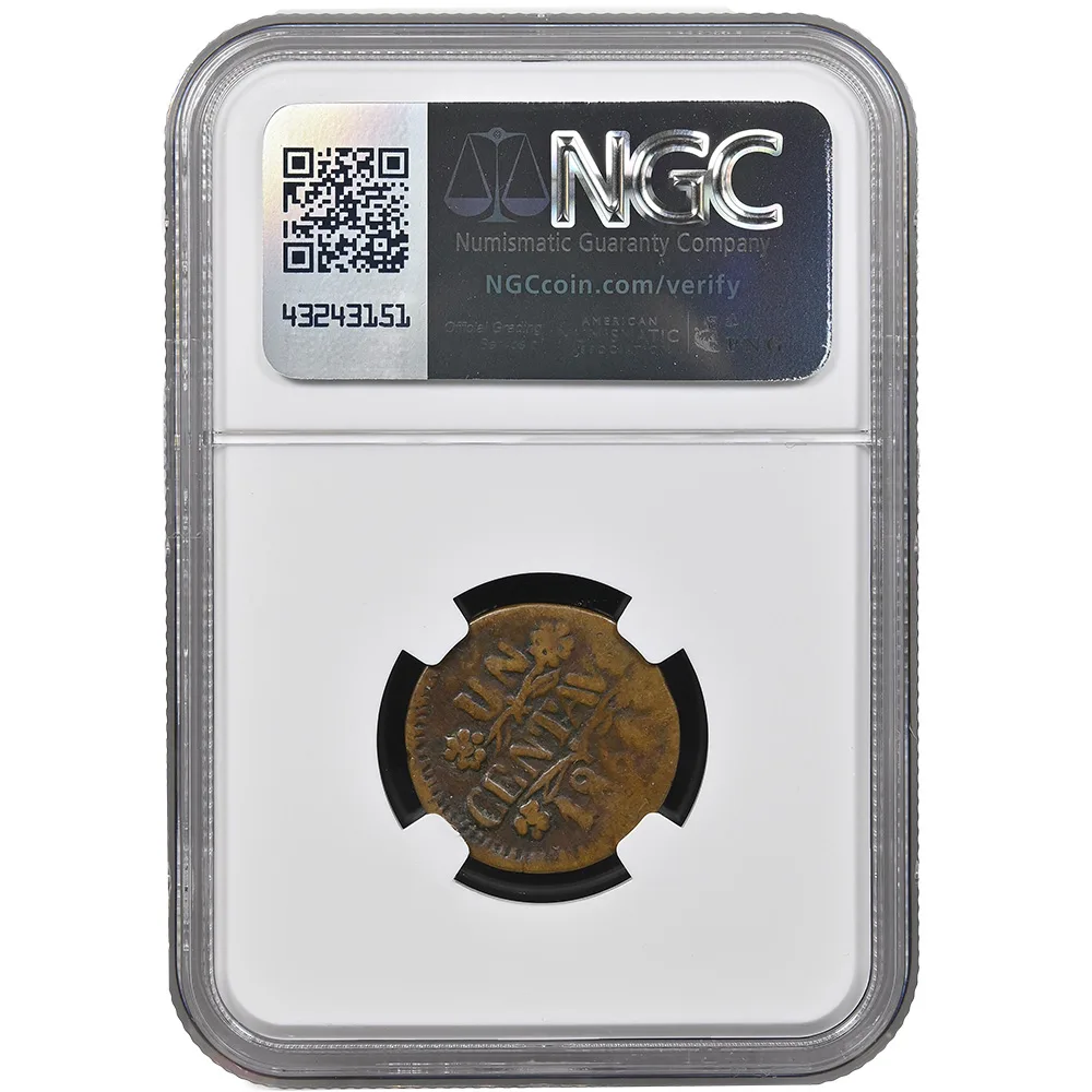 1861 Mexico Centavo Campeche Local Issue NGC VF 25