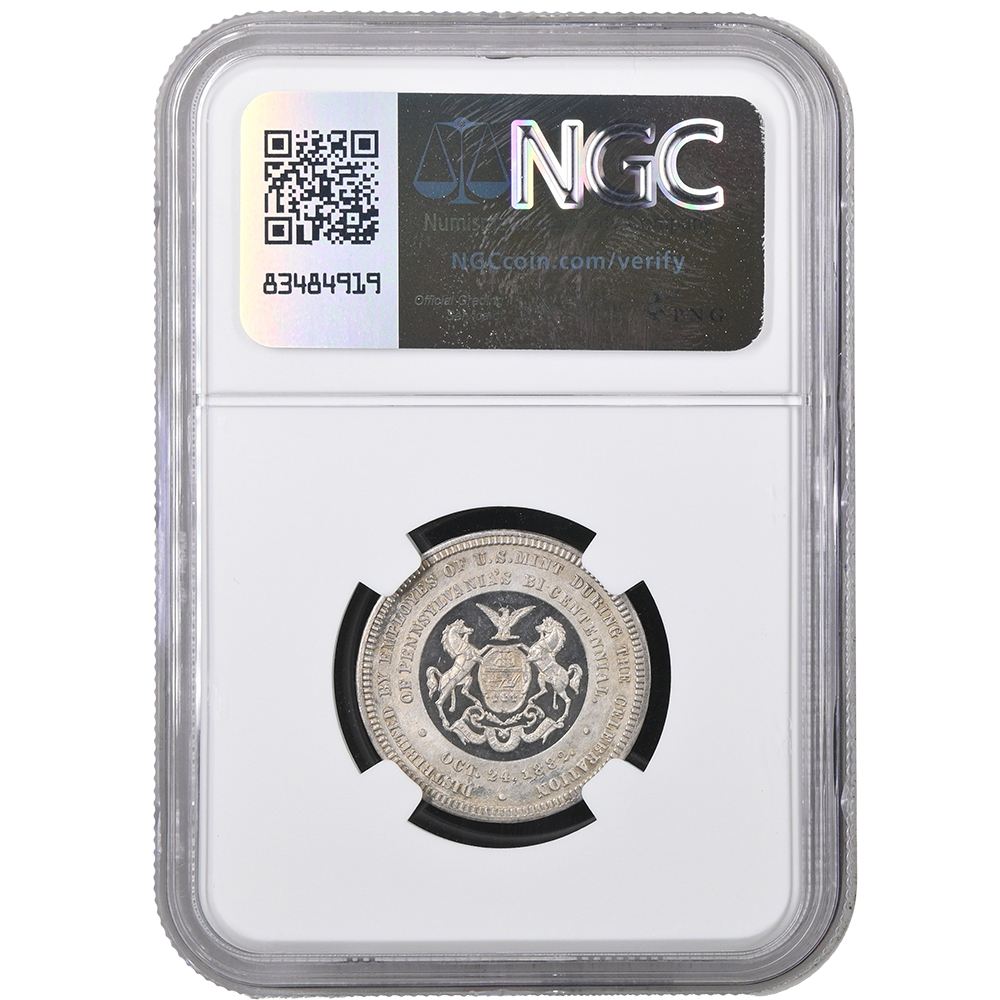 1882-DATED J-CM-42 AR 25mm Pennsylvania Bicentennial