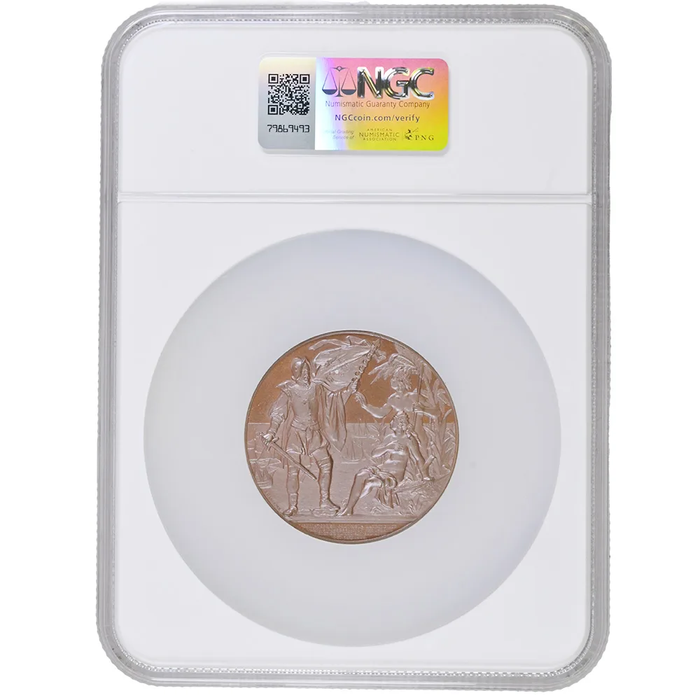 1892-93 E-112 AE 51MM Landing Of Columbus NGC MS 63 BN - Image 2