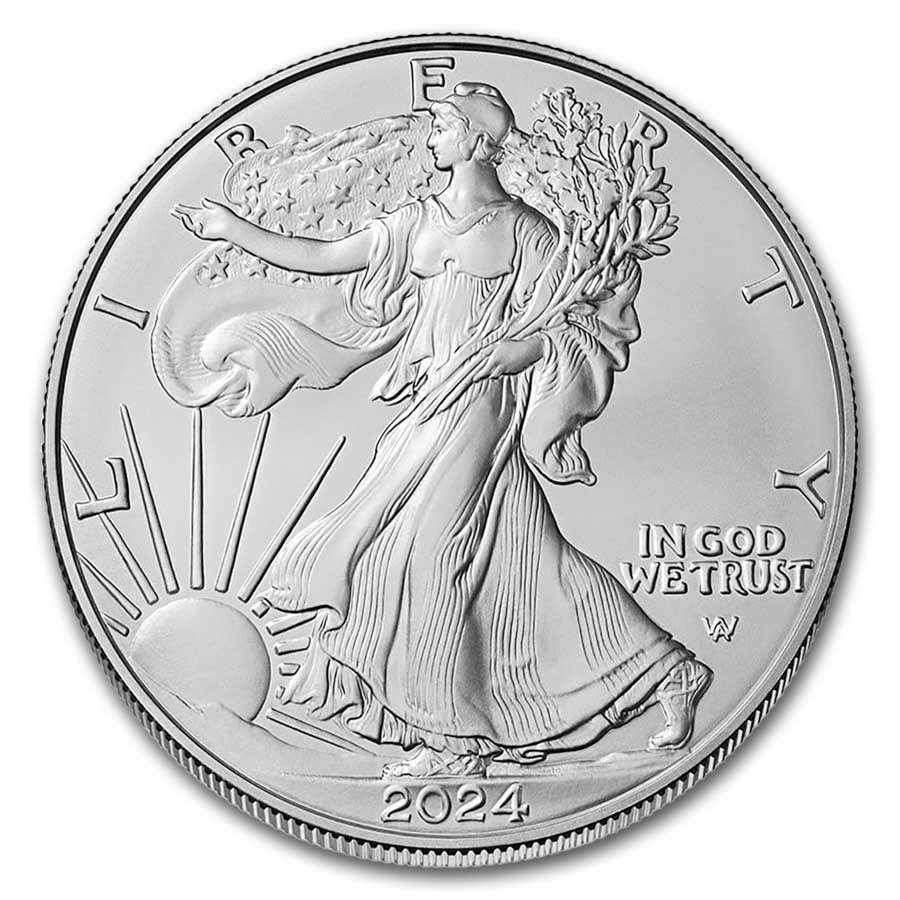Burnised U.S. Silver Eagles
