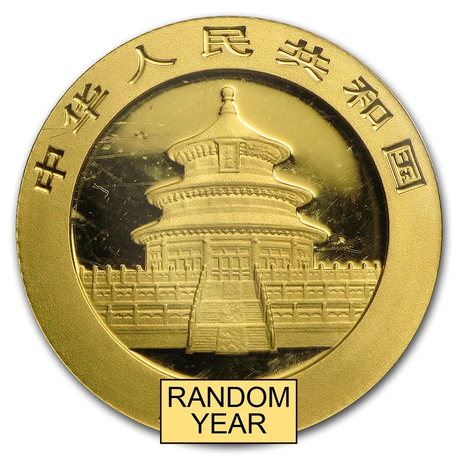 China 1/10 oz Gold Panda BU (Random Year, Sealed) - Image 2