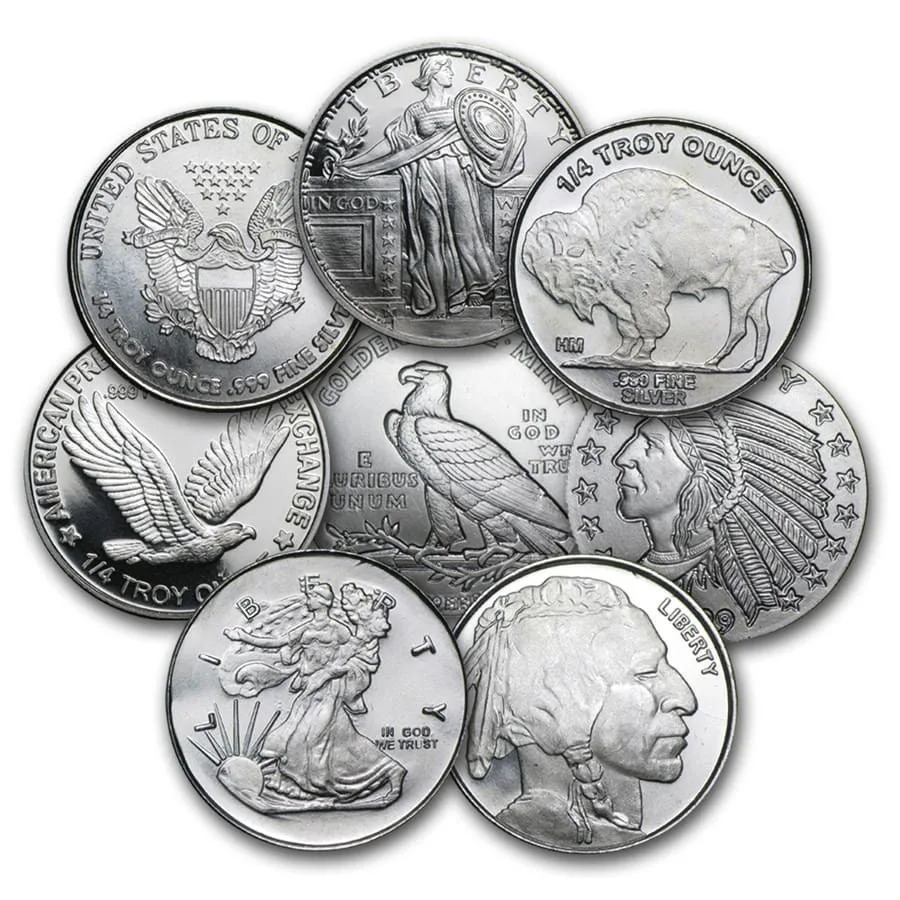 1/4 oz silver round secondary market