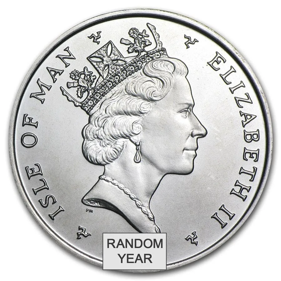 Isle of Man 1 oz Platinum Noble Proof (Random Year)- Small Dink - Image 2