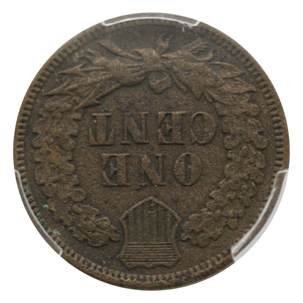 1871 Indian Head Cent PCGS XF Detail- Exc. Corrosion - Image 2