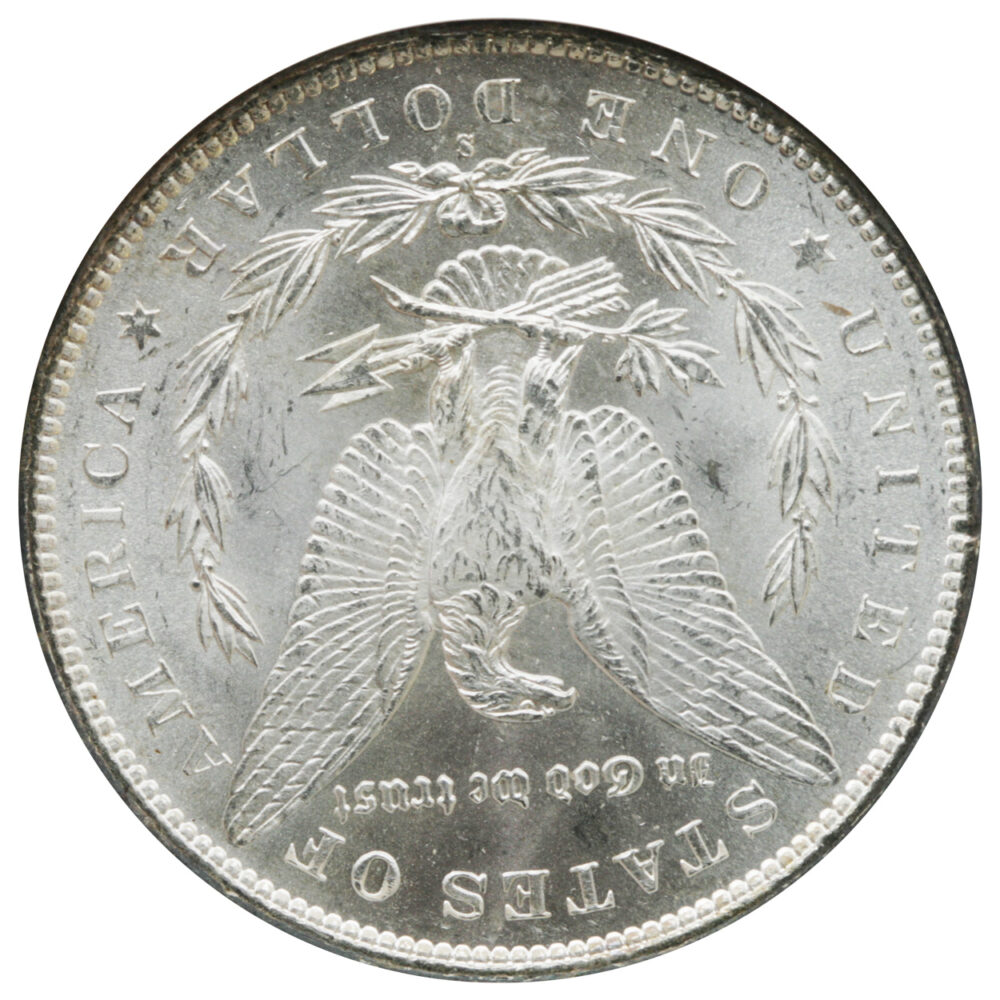 1891-S $1 Morgan Dollar NGC MS62 - Image 2