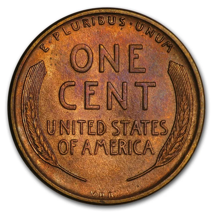 1909 VDB Lincoln Cent BU (Red/Brown) - Image 2