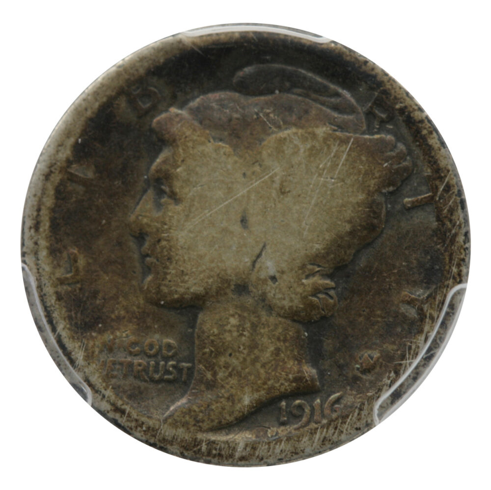 1916 10C Mercury Dime PCGS AG 03