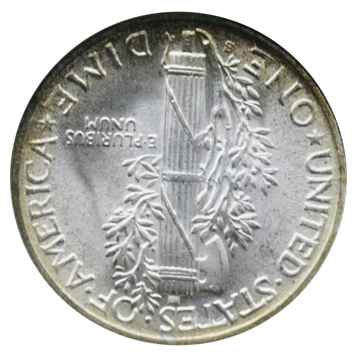 1945-S 10C Mercury Dime NTC MS66- Micro S - Image 2