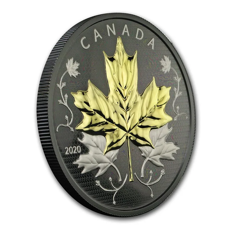2020 Canada 5 oz Silver Maple Leaves in Motion - Image 3