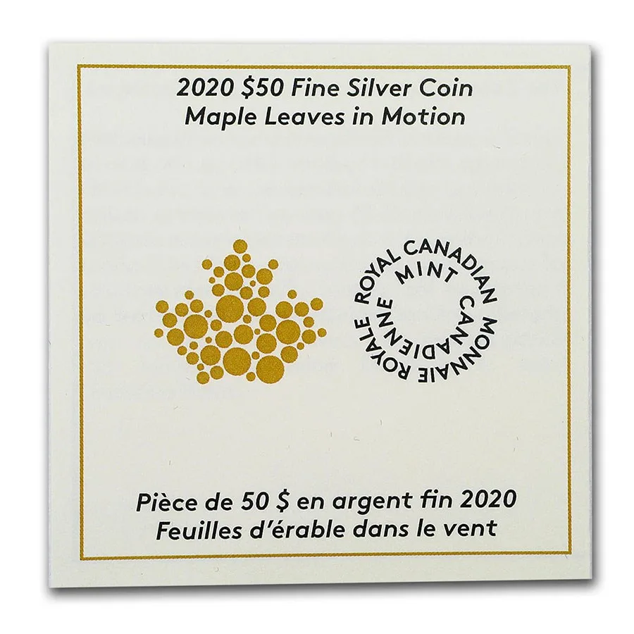 2020 Canada 5 oz Silver Maple Leaves in Motion - Image 5