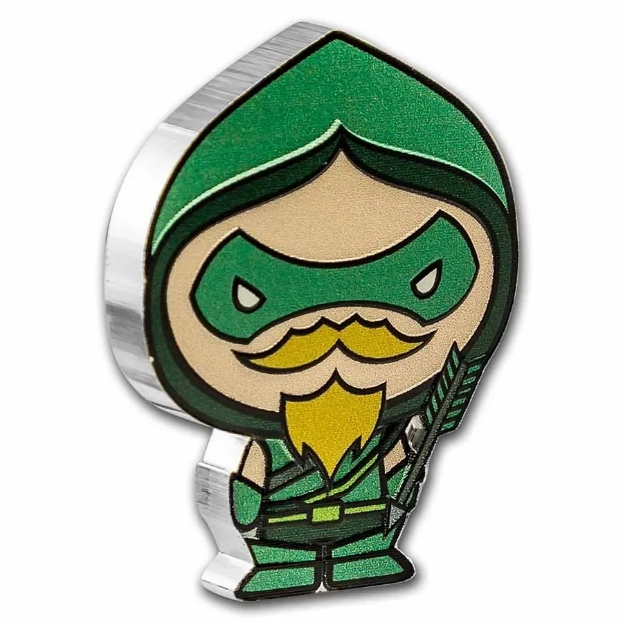 2022 Niue 1 oz Silver Chibi Coin: Green Arrow - Image 3