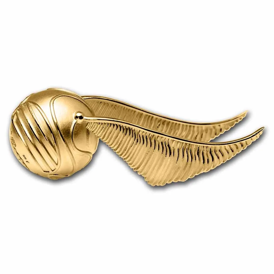 2022 Samoa 3 oz Silver Harry Potter 3D Golden Snitch - Image 4