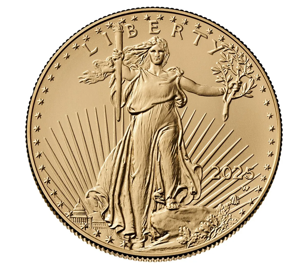 2025 1 oz American Eagle Gold Uncirculated Coin - Image 2