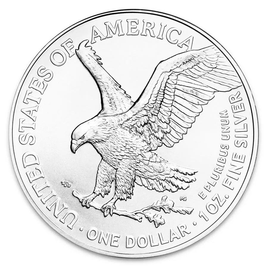 2025-P $1 American Silver Eagle 1 oz Silver Coin- Eagle Privy back