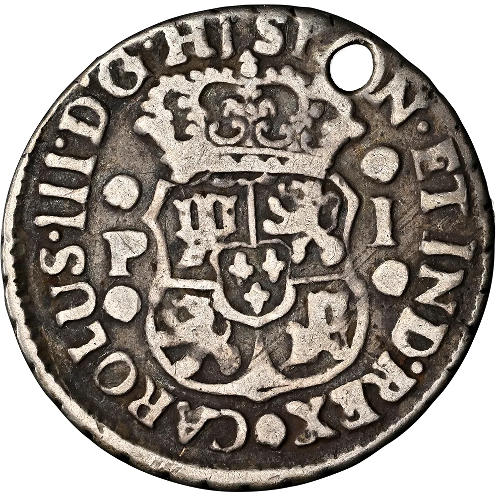 1768 G P Guatemala Real VF Details Holed