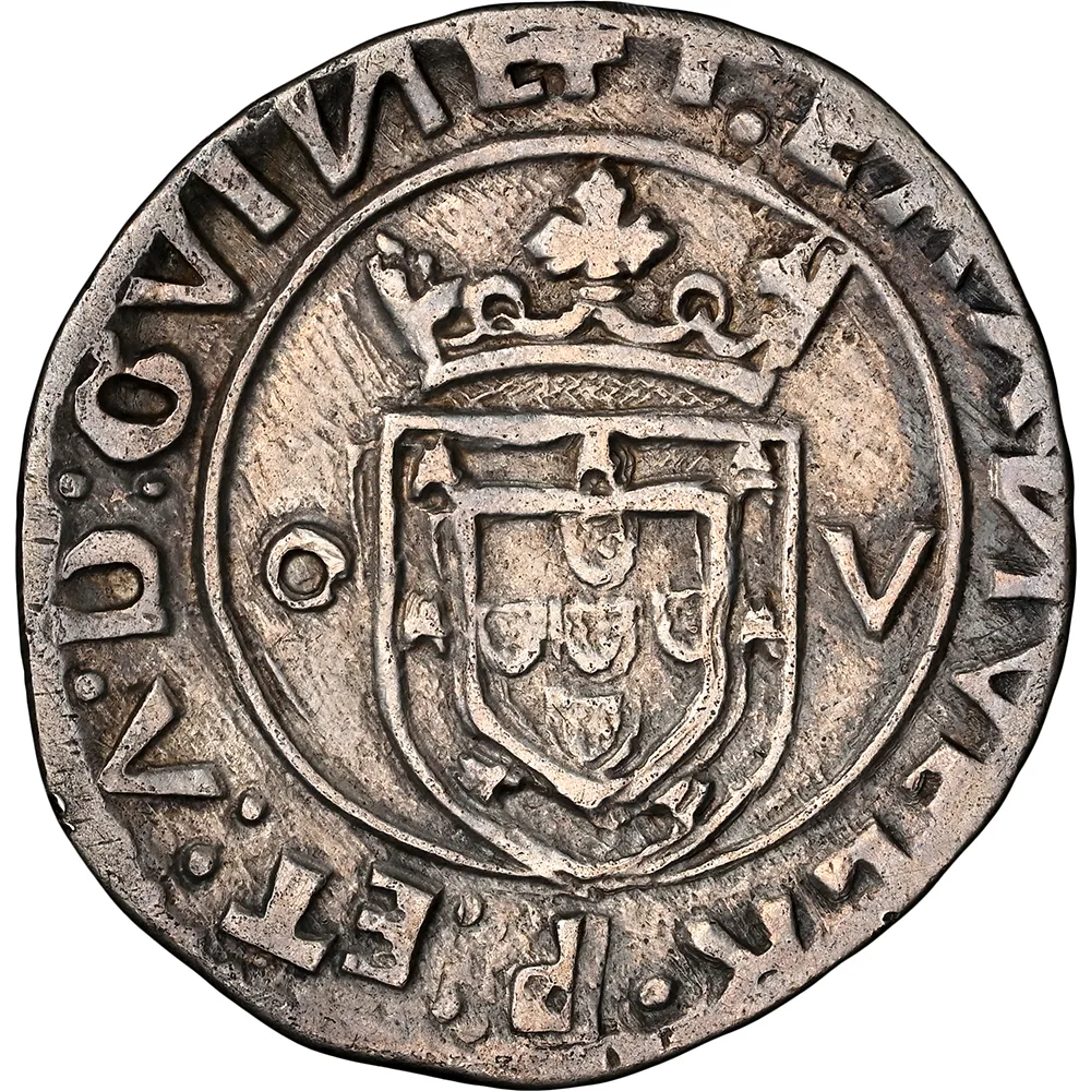 1495-1521 Portugal Tostao Lisbon - MANUEL I NGC Clipped
