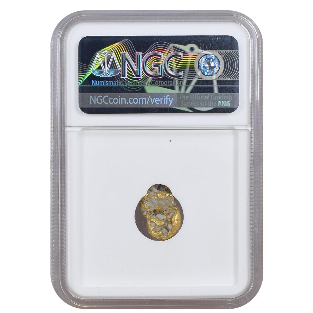 SS Central America 3.39g California Gold Rush Nugget NGC - Image 2