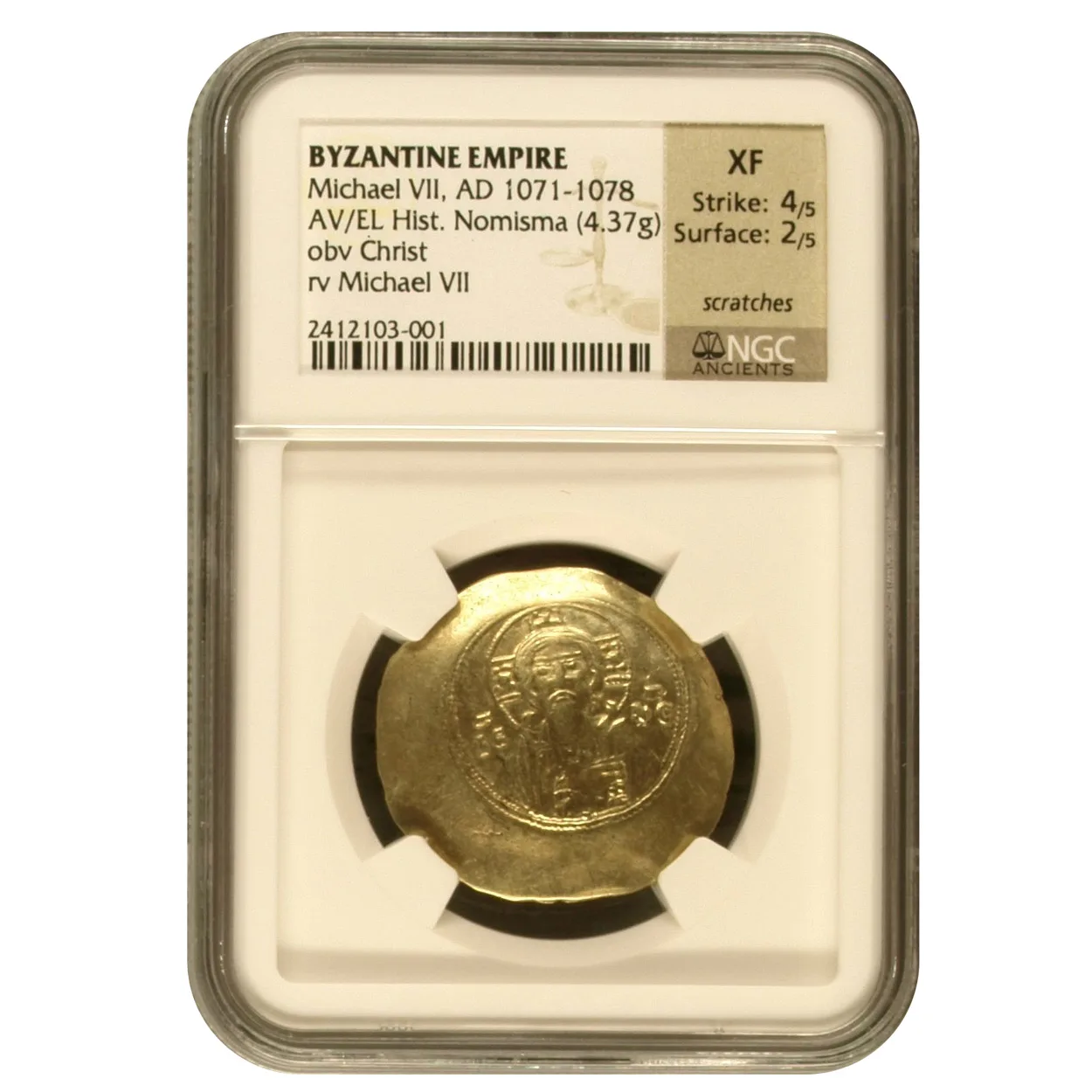 Byzantine Empire AV Nomisma Michael VII AD 1071-78 NGC XF Strike 4/5