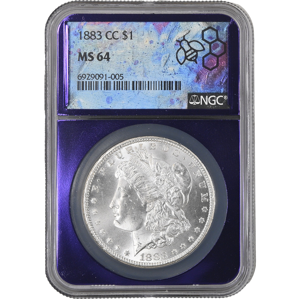 1883-CC $1 Morgan Dollar NGC MS64 Trader Bea Holder