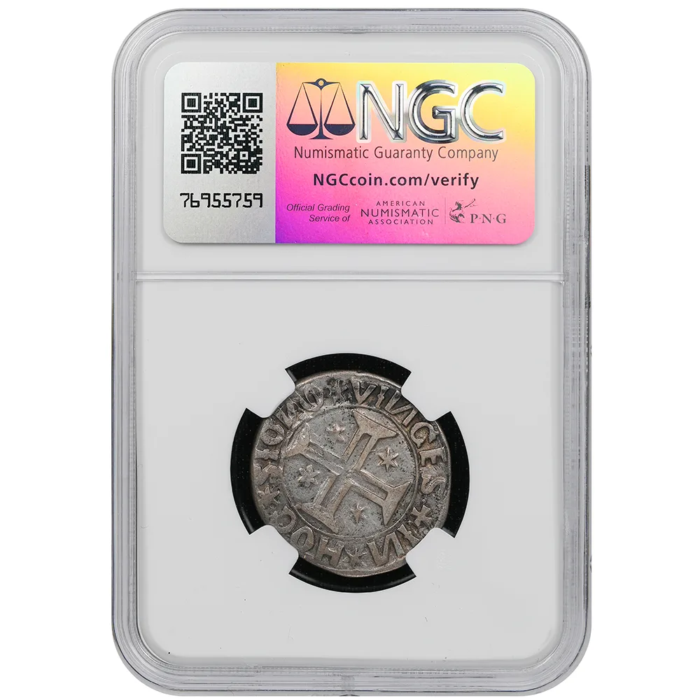 1495-1521 Portugal Tostao Lisbon - MANUEL I NGC Clipped