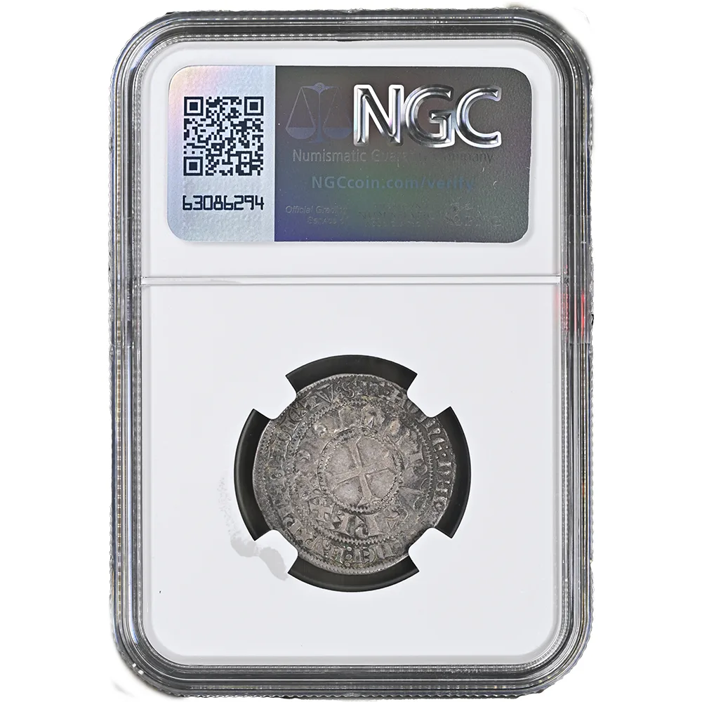 (1285-90) France Gros Tournois PHILIP IV - Round 'O' Without Punctuation