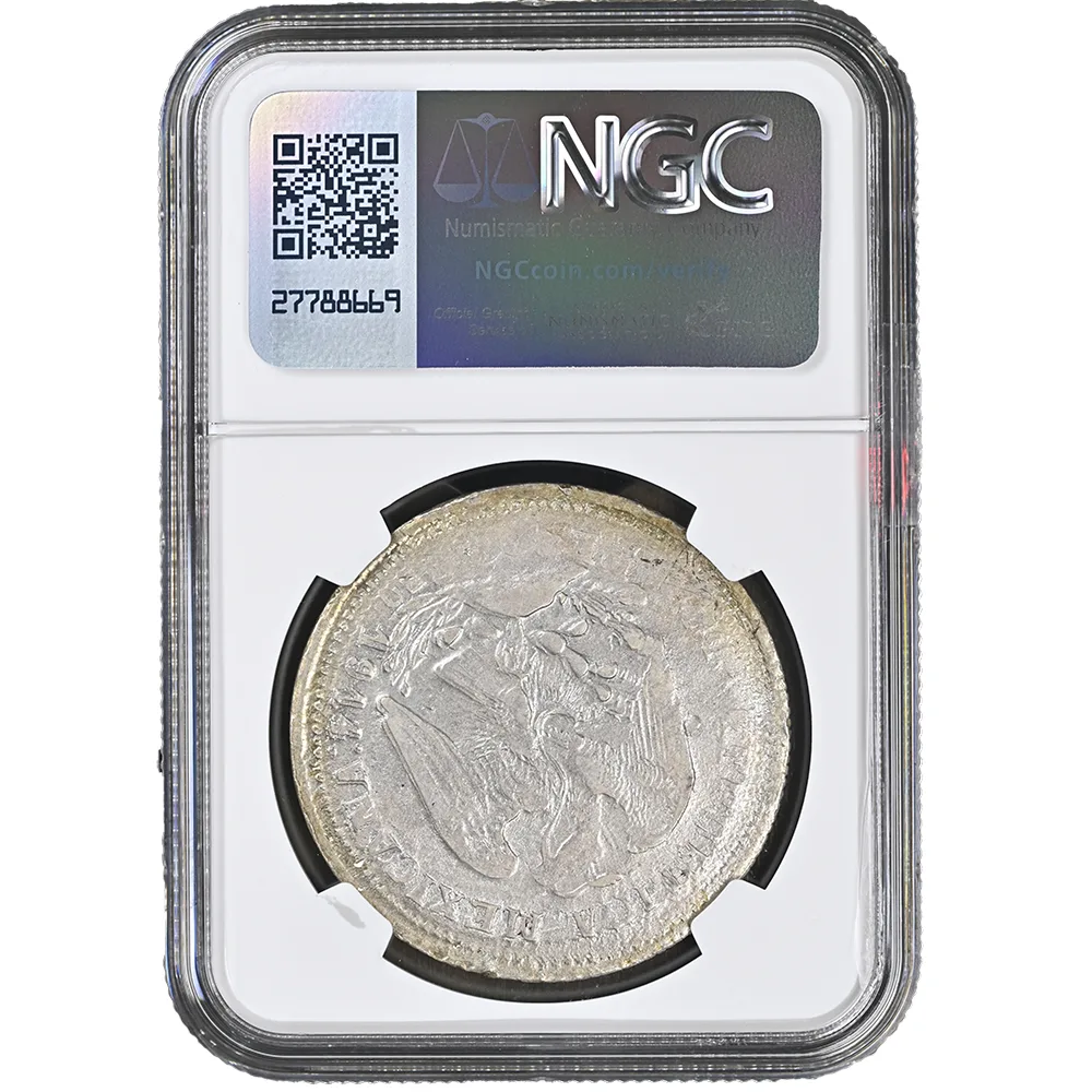 1914 Mexico Dos-Peso Guerrero Silver NGC AU Details