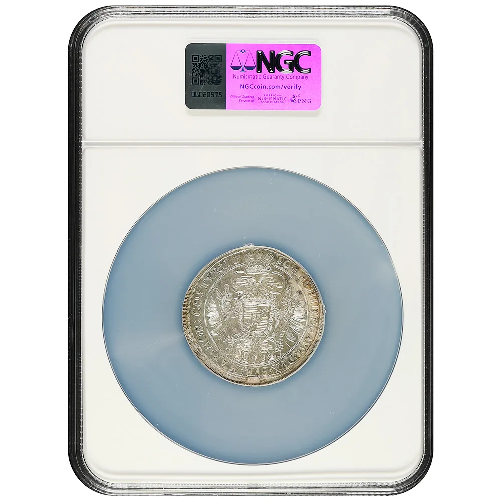 Hungary Leopold I Silver 1699 KB Thaler NGC AU KM# 214.8
