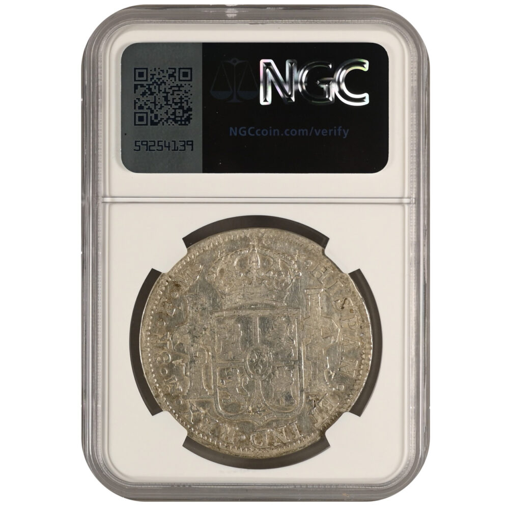 1795-MO|FM Mexico 8 Reales Chopmarked NGC - Image 2