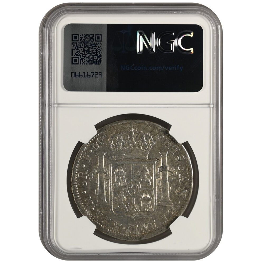 1796-MO|FM Mexico 8 Reales Chopmarked NGC XF Details - Image 2