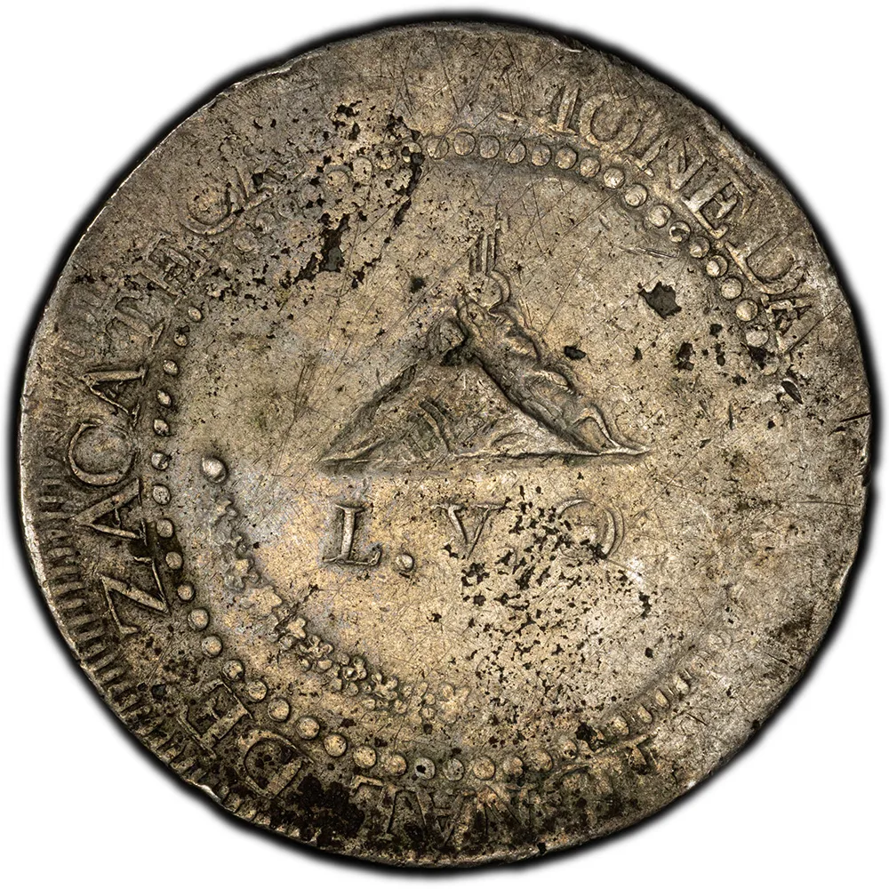 1811 Zacatecas 8 Reales LVO *Very Scarce* Z8.1.2D Mountain A PCGS XF Detail