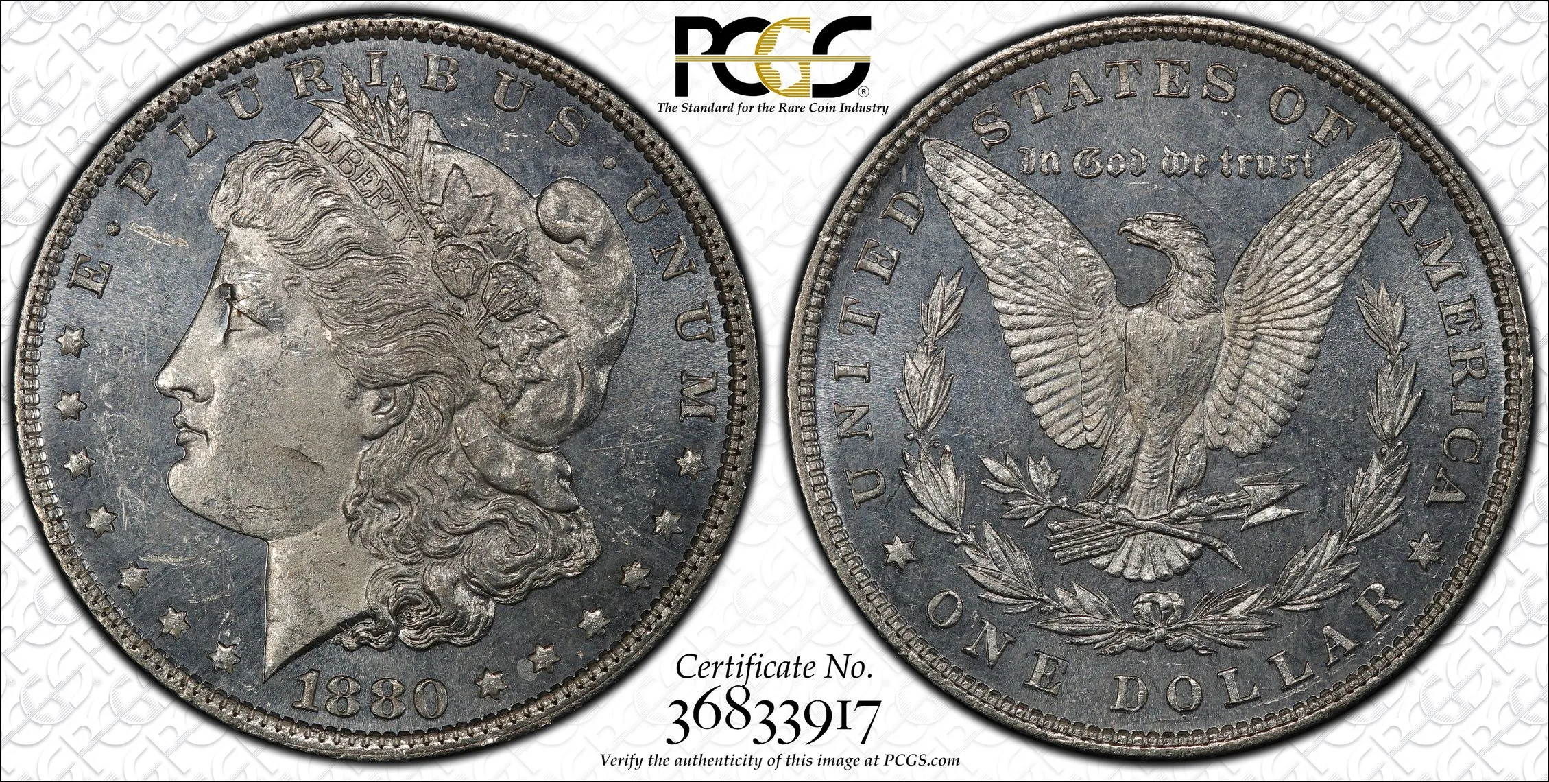 1880-O Morgan Dollar $1 PCGS MS62PL - Image 2