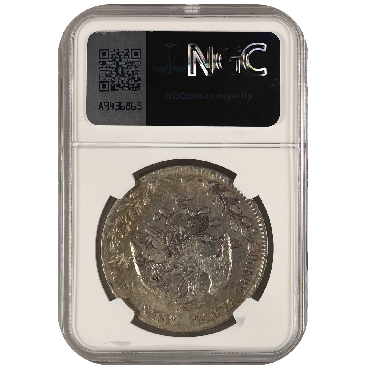1894-GO|RS Mexico 8 Reales Chopmarked NGC - Image 2