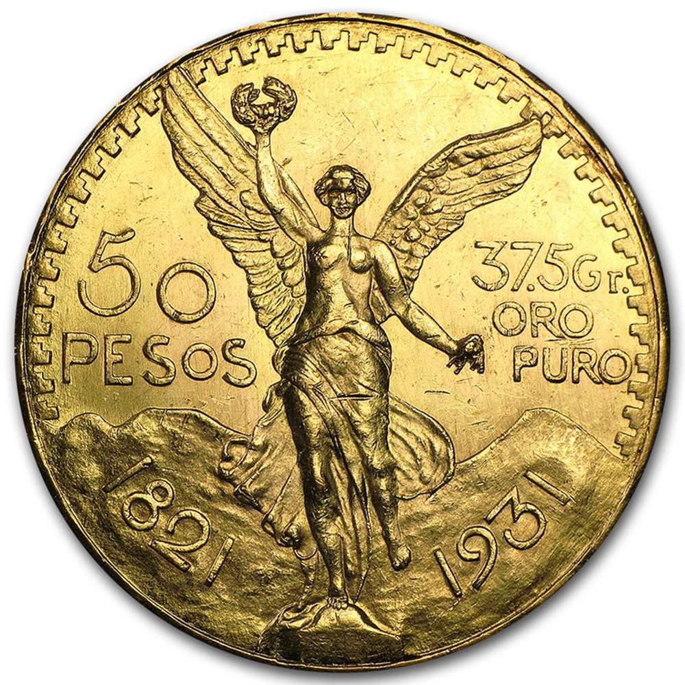 1931 Mexico Gold 50 Pesos